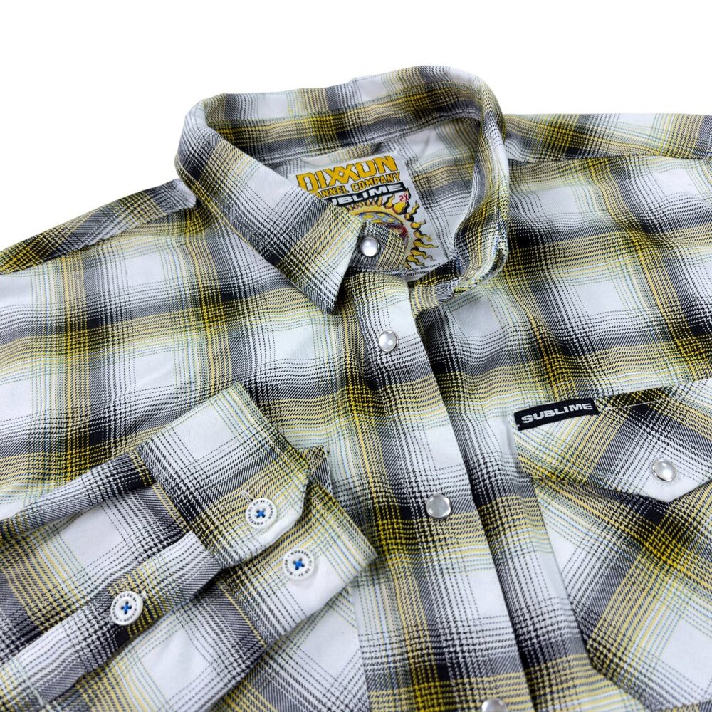 DIXXON Flannel Company x SUBLIME Pearl Snap Shirt Womens Plus Size 2X Plaid